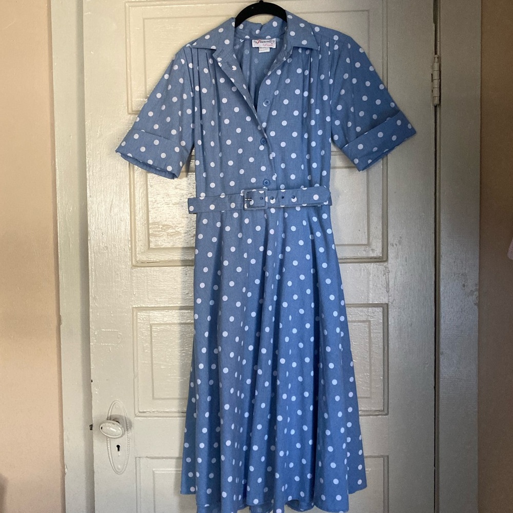Vintage The Traveler by Connie Polka Dot Dress